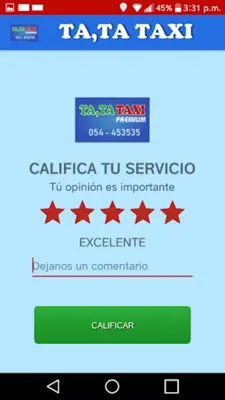 Tatataxi Cliente android App screenshot 0