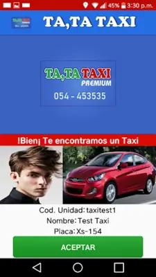 Tatataxi Cliente android App screenshot 3