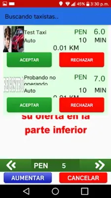 Tatataxi Cliente android App screenshot 4